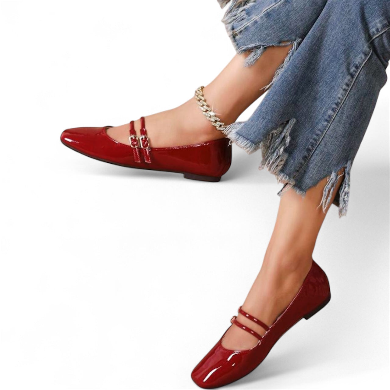 Cherry Mary Jane Pumps