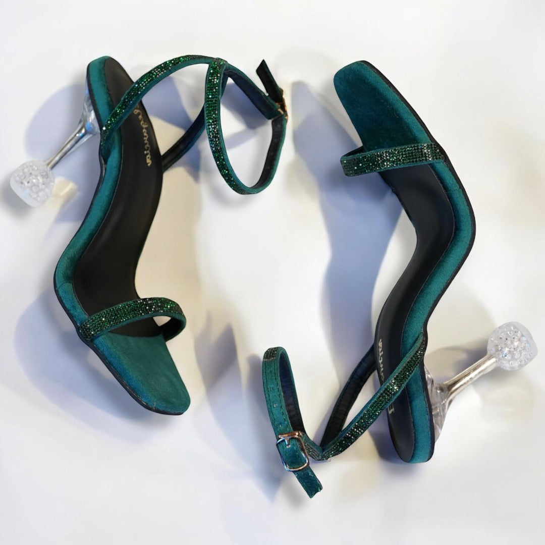 Green Emerald Heels