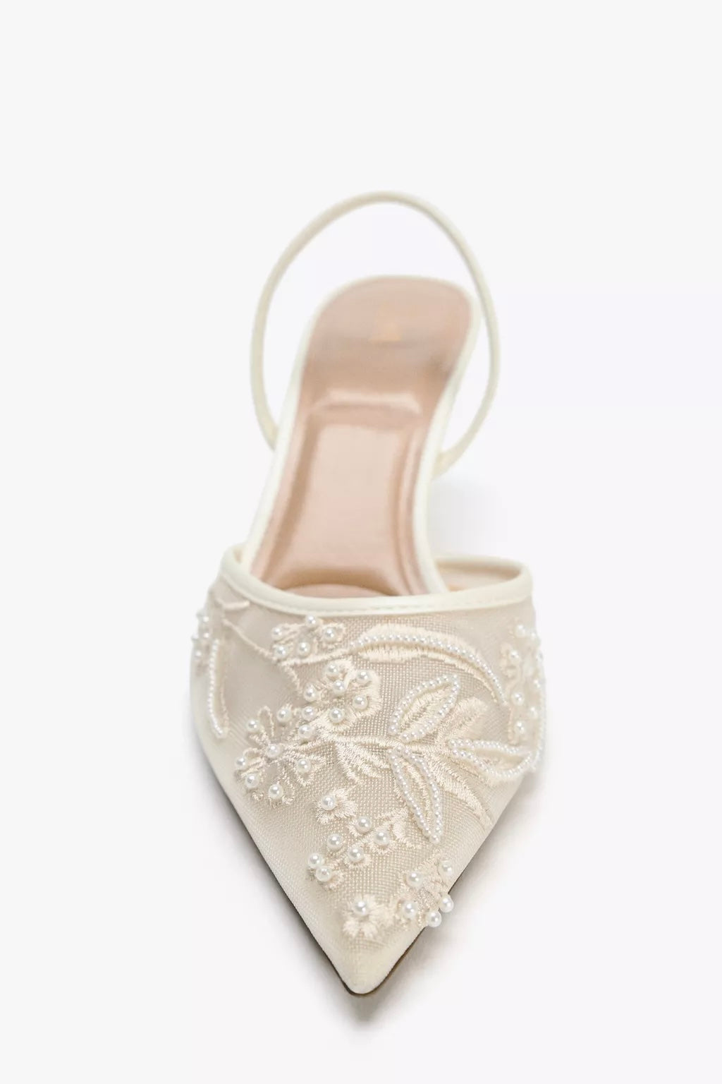 Cherry Ballezza Slingbacks-White
