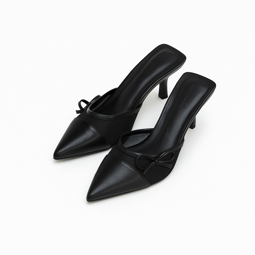 Cherry Veloura Heels (PU SOLE)