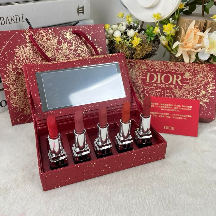 Dior Rouge Gift Set ( 5 Dior Lipstick ) Mini