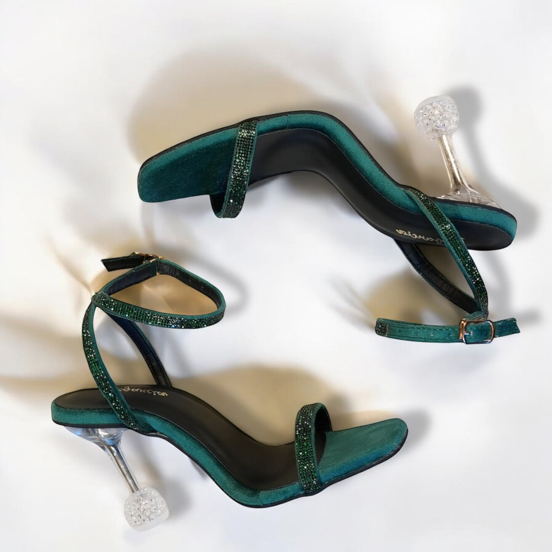 Green Emerald Heels