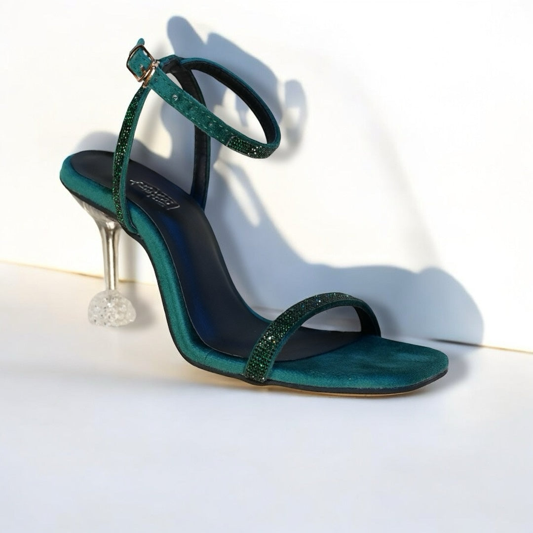 Green Emerald Heels