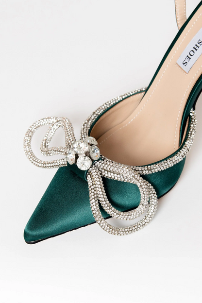 Cherry Rhinestone -Green