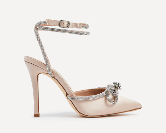 Cherry Rhinestone-Beige