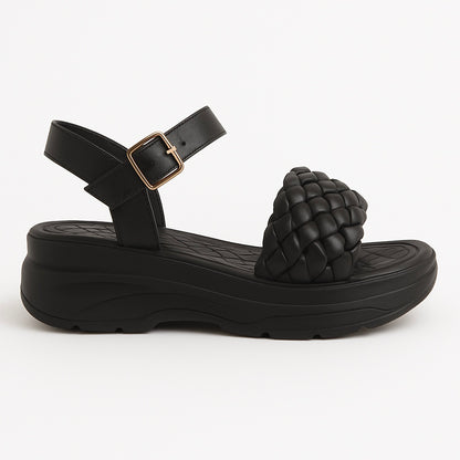 Cherry PU Braided Sandals