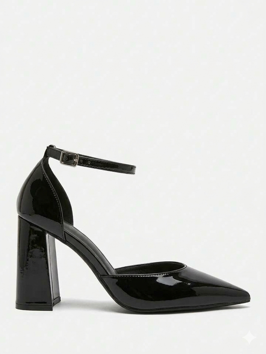 Cherry Vino Heels-Black