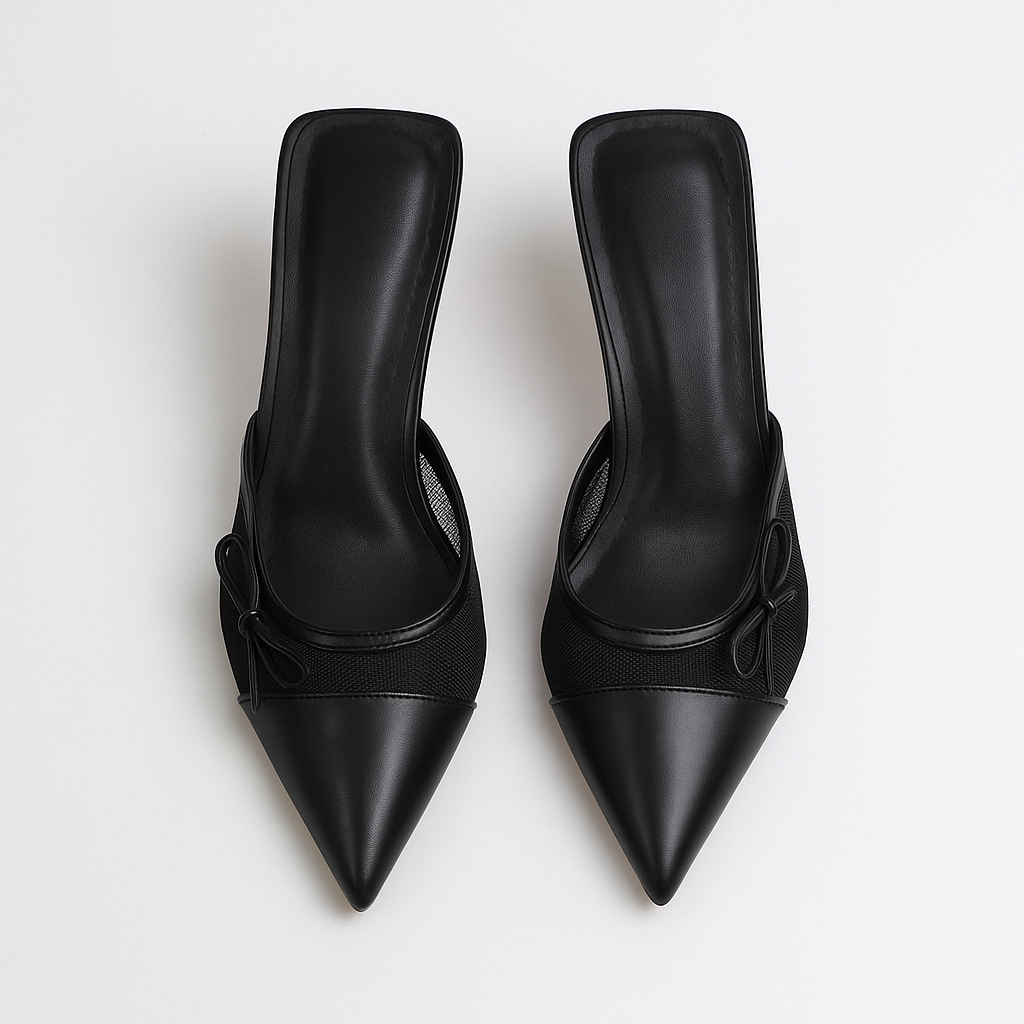 Cherry Veloura Heels (PU SOLE)